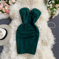 Backless Tight Bag Hip Short Dress Small And Thin