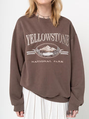 Autumn New Loose Round Neck Casual Long-sleeved Printed Sweater Trend