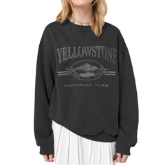Autumn New Loose Round Neck Casual Long-sleeved Printed Sweater Trend