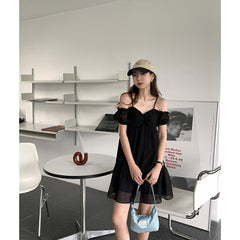 Women's Gentle And Sweet French Square Neck Dress