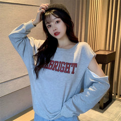 New Casual Letters Printed Sweater Women